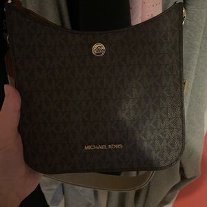 Michael Kors Dark Brown Logo Shoulder Bag